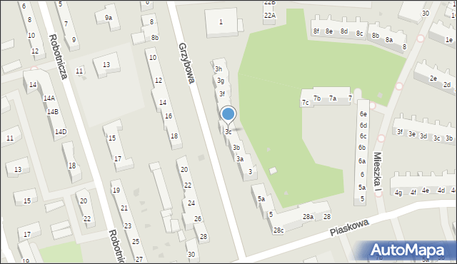 Police, Grzybowa, 3c, mapa Police