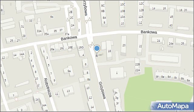 Police, Grzybowa, 8c, mapa Police