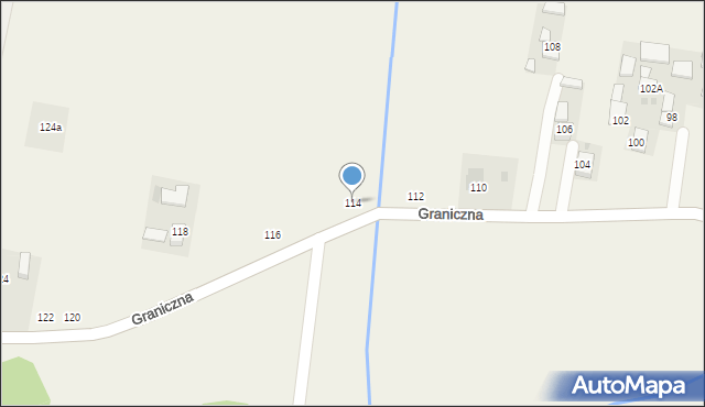 Poręba Spytkowska, Graniczna, 114, mapa Poręba Spytkowska