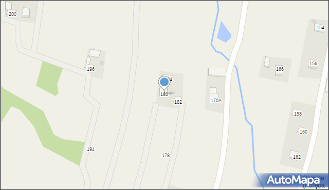 Poręba Spytkowska, Graniczna, 180, mapa Poręba Spytkowska