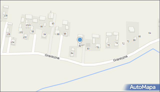 Poręba Spytkowska, Graniczna, 82, mapa Poręba Spytkowska