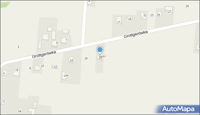 Poręba Wielka, Grottgerówka, 18, mapa Poręba Wielka