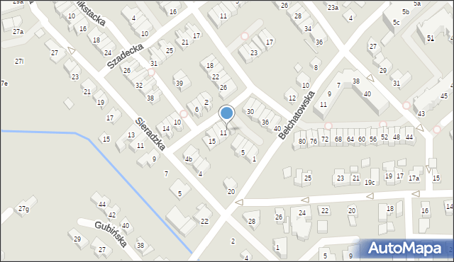Poznań, Grabowska, 9, mapa Poznania