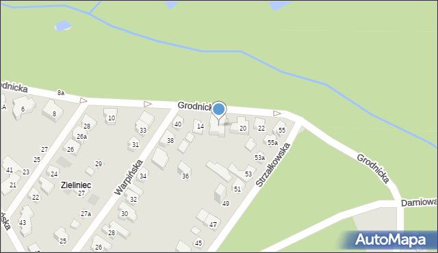 Poznań, Grodnicka, 18, mapa Poznania