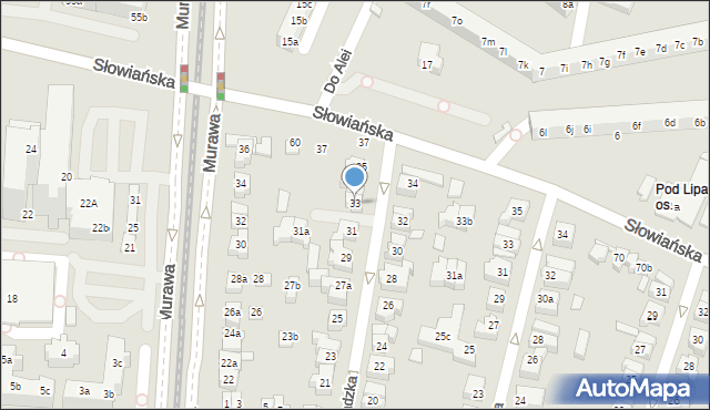 Poznań, Gromadzka, 33, mapa Poznania