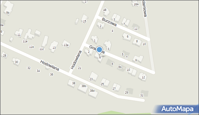 Poznań, Gradowa, 4, mapa Poznania