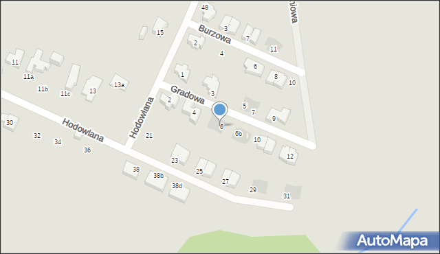 Poznań, Gradowa, 6a, mapa Poznania