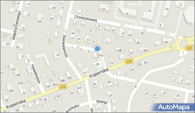 Pruszcz Gdański, Grabowskiego Adama Stanisława, bp., 1, mapa Pruszcz Gdański