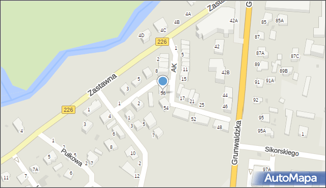 Pruszcz Gdański, Grunwaldzka, 56, mapa Pruszcz Gdański
