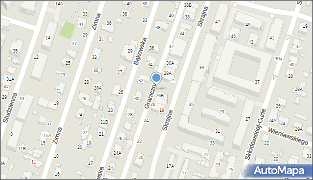 Pruszków, Graniczna, 28, mapa Pruszków