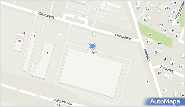 Pruszków, Groblowa, 1A, mapa Pruszków