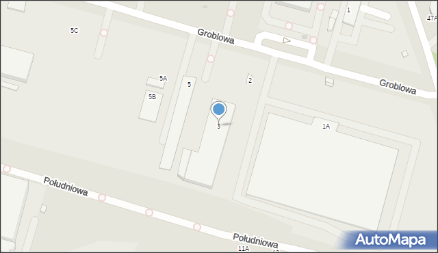 Pruszków, Groblowa, 3, mapa Pruszków