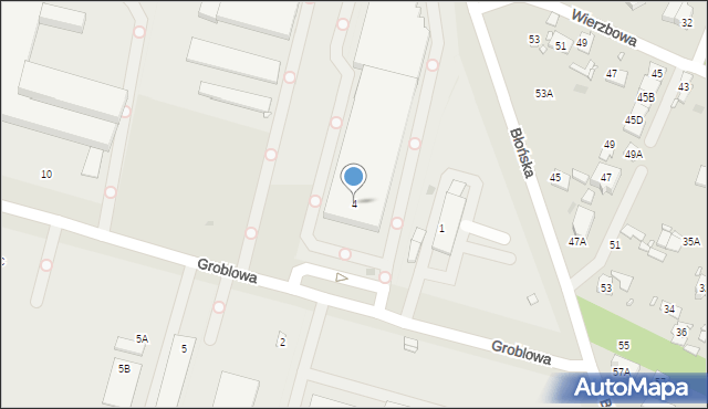 Pruszków, Groblowa, 4, mapa Pruszków