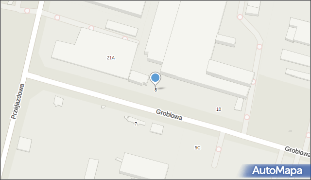 Pruszków, Groblowa, 8, mapa Pruszków