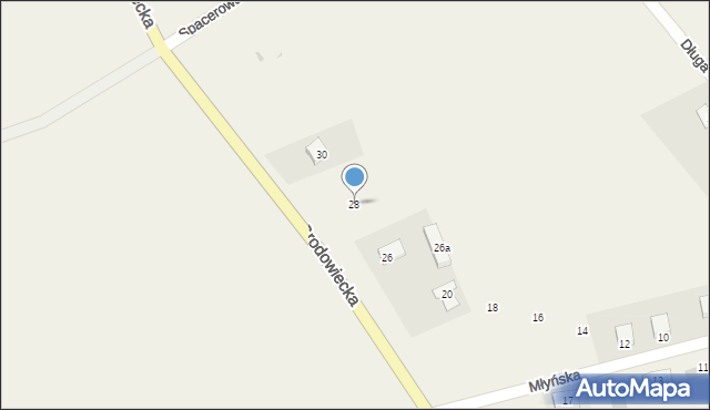 Przedmoście, Grodowiecka, 28, mapa Przedmoście