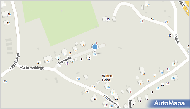 Przemyśl, Grenada, 12, mapa Przemyśla