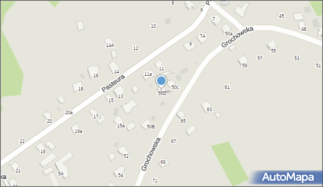 Przemyśl, Grochowska, 50D, mapa Przemyśla