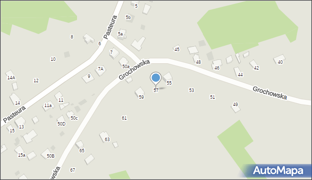 Przemyśl, Grochowska, 57, mapa Przemyśla