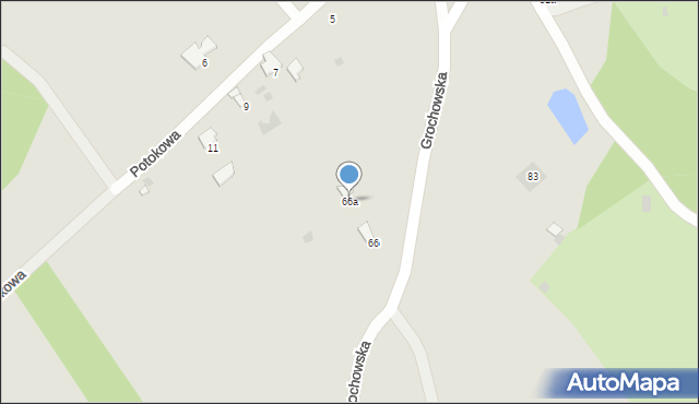 Przemyśl, Grochowska, 66a, mapa Przemyśla