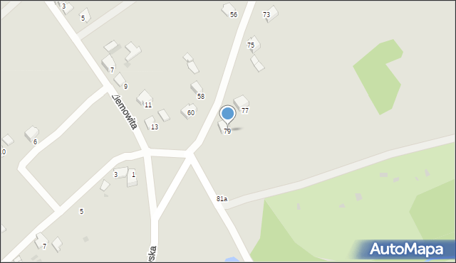 Przemyśl, Grochowska, 79, mapa Przemyśla