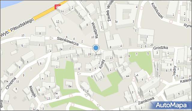 Przemyśl, Grodzka, 17, mapa Przemyśla