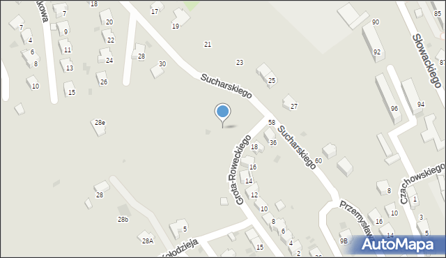 Przemyśl, Grota-Roweckiego Stefana, gen., 25, mapa Przemyśla