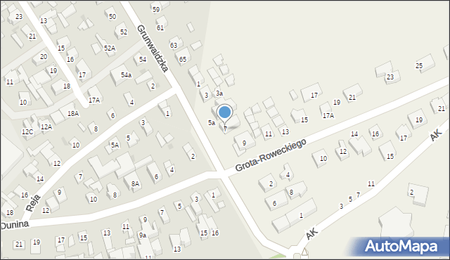 Przewłoka, Grota-Roweckiego Stefana, gen., 7, mapa Przewłoka