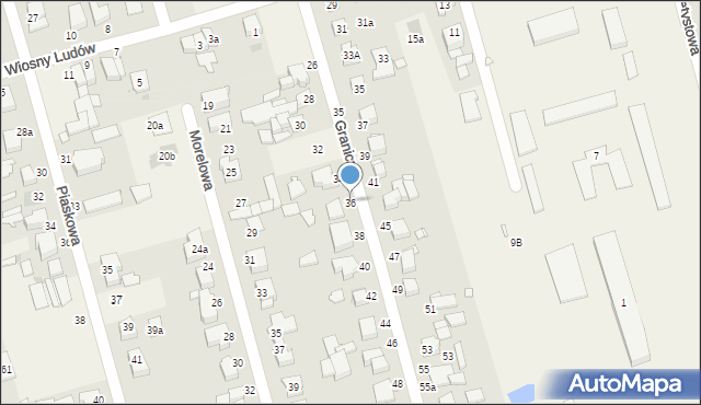 Przeźmierowo, Graniczna, 36, mapa Przeźmierowo