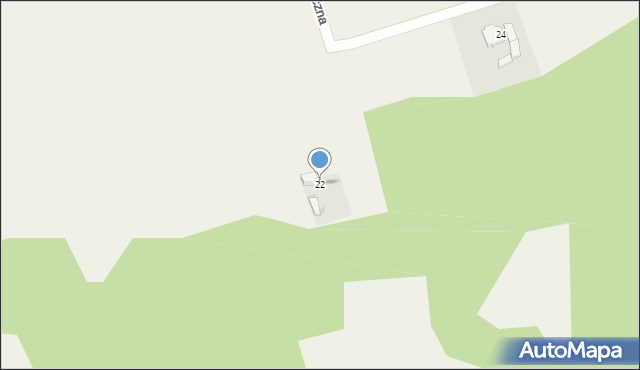 Przybynów, Graniczna, 22, mapa Przybynów