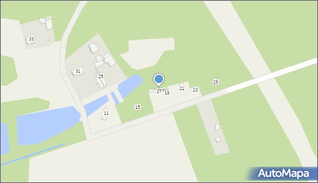 Przybynów, Grzybowa, 17, mapa Przybynów