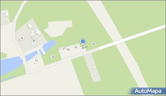 Przybynów, Grzybowa, 23, mapa Przybynów