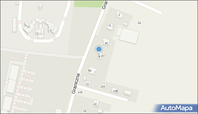 Przyszowice, Graniczna, 8, mapa Przyszowice