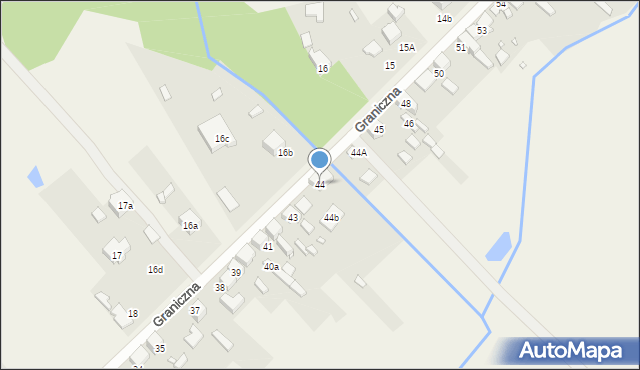 Psary, Graniczna, 44, mapa Psary