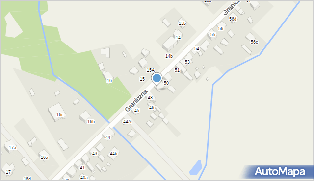 Psary, Graniczna, 49, mapa Psary