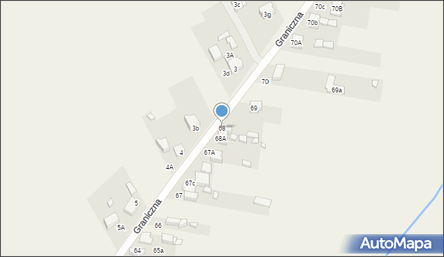 Psary, Graniczna, 68, mapa Psary