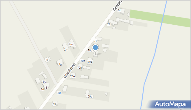 Psary, Graniczna, 71c, mapa Psary