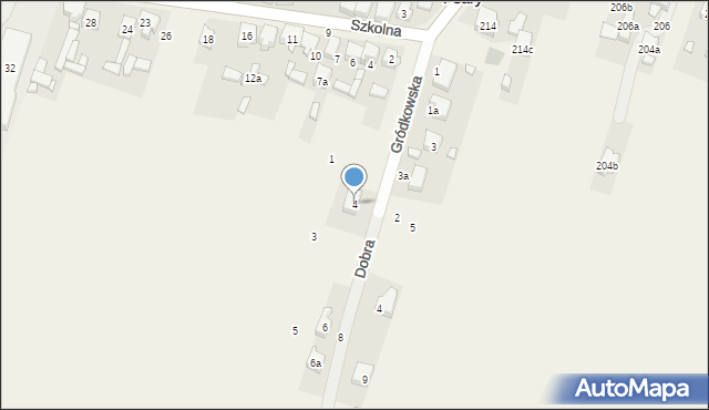 Psary, Gródkowska, 4, mapa Psary
