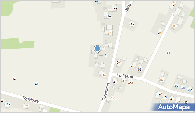 Pstrążna, Graniczna, 31, mapa Pstrążna