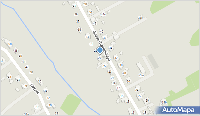 Pszów, Grota-Roweckiego Stefana, gen., 27, mapa Pszów