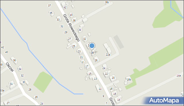Pszów, Grota-Roweckiego Stefana, gen., 28, mapa Pszów
