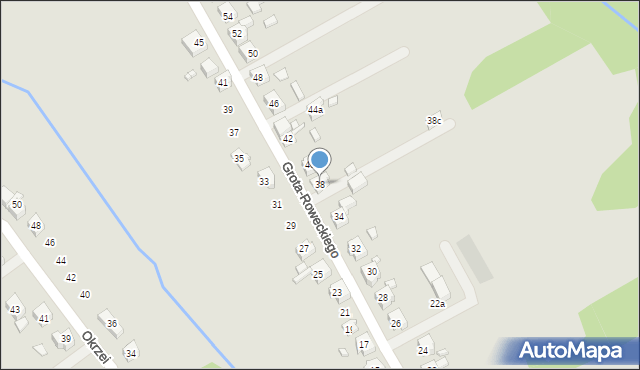 Pszów, Grota-Roweckiego Stefana, gen., 38, mapa Pszów