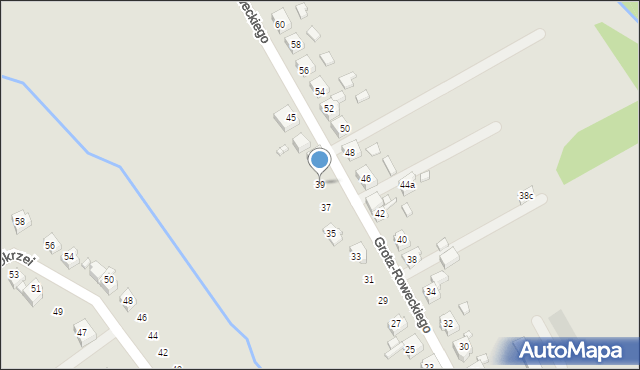 Pszów, Grota-Roweckiego Stefana, gen., 39, mapa Pszów