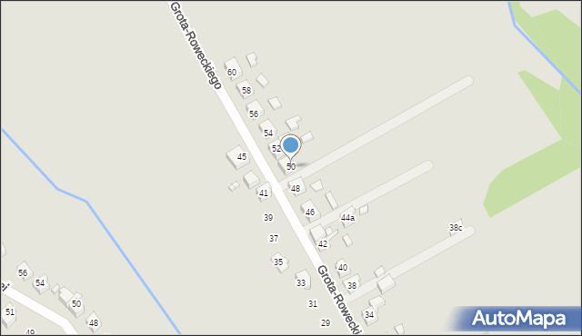 Pszów, Grota-Roweckiego Stefana, gen., 50, mapa Pszów