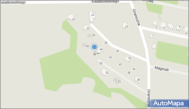 Pułtusk, Graniczna, 48, mapa Pułtusk