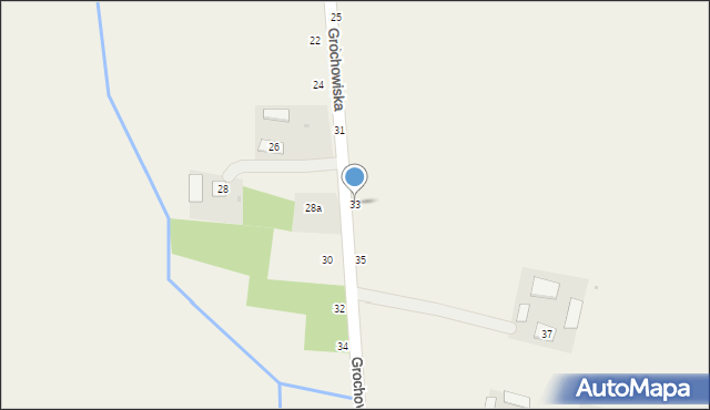 Radgoszcz, Grochowiska, 33, mapa Radgoszcz