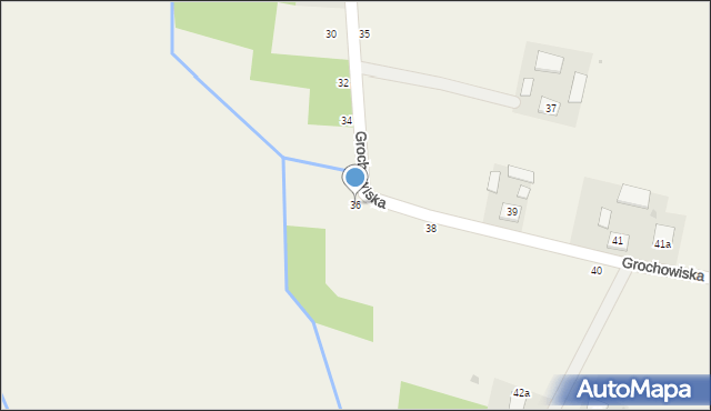 Radgoszcz, Grochowiska, 36, mapa Radgoszcz