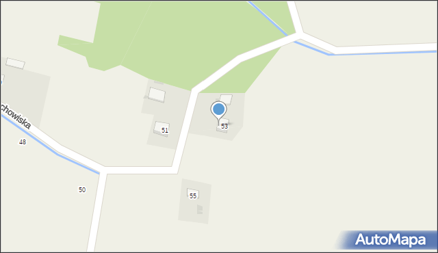 Radgoszcz, Grochowiska, 53A, mapa Radgoszcz