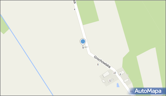 Radgoszcz, Grochowiska, 6, mapa Radgoszcz