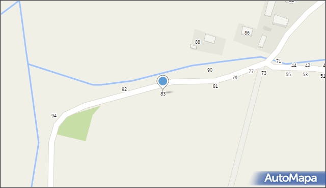 Radgoszcz, Grochowiska, 83, mapa Radgoszcz