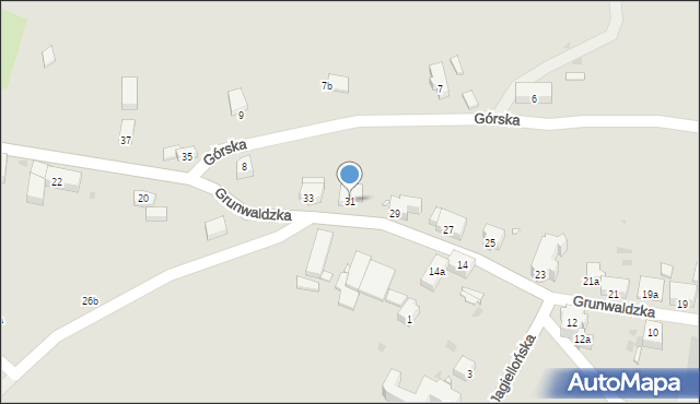 Radków, Grunwaldzka, 31, mapa Radków